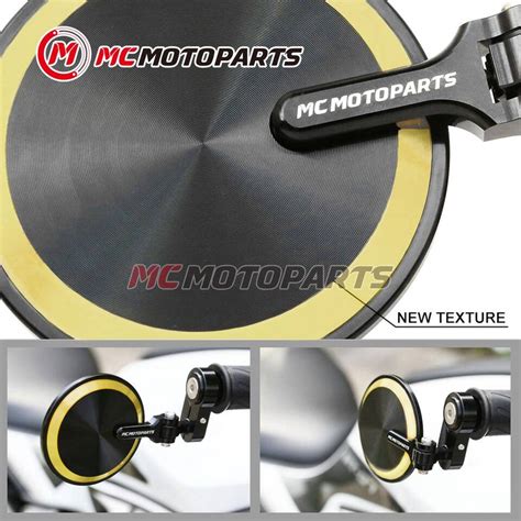 LP20 CNC Red Motorcycle Bar End Mirrors For Yamaha MT.